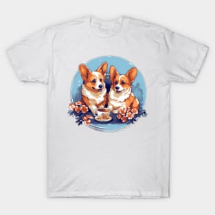 Corgis and Tea Time T-Shirt